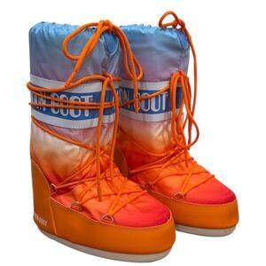 Moon Boot Icon Sunrise Snow Boots In Orange